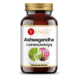 Yango Ashwagandha z czerwoną koniczyną 90 k