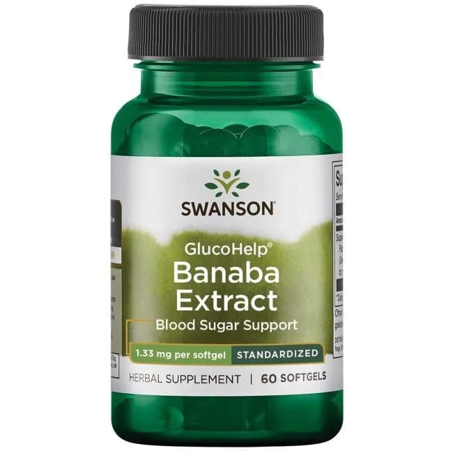 Swanson Gluco Help 1.33 Mg 60 K Banaba liść Swanson Gluco Help 1.33 Mg 60 K Banaba liść