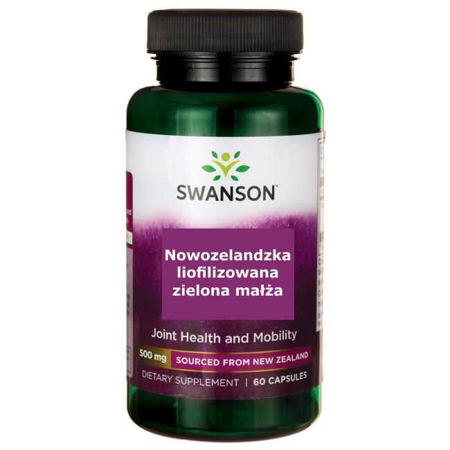Swanson Nowozel. Liofil. Zielona Małża 500 Mg 60 K Swanson Nowozel. Liofil. Zielona Małża 500 Mg 60 K