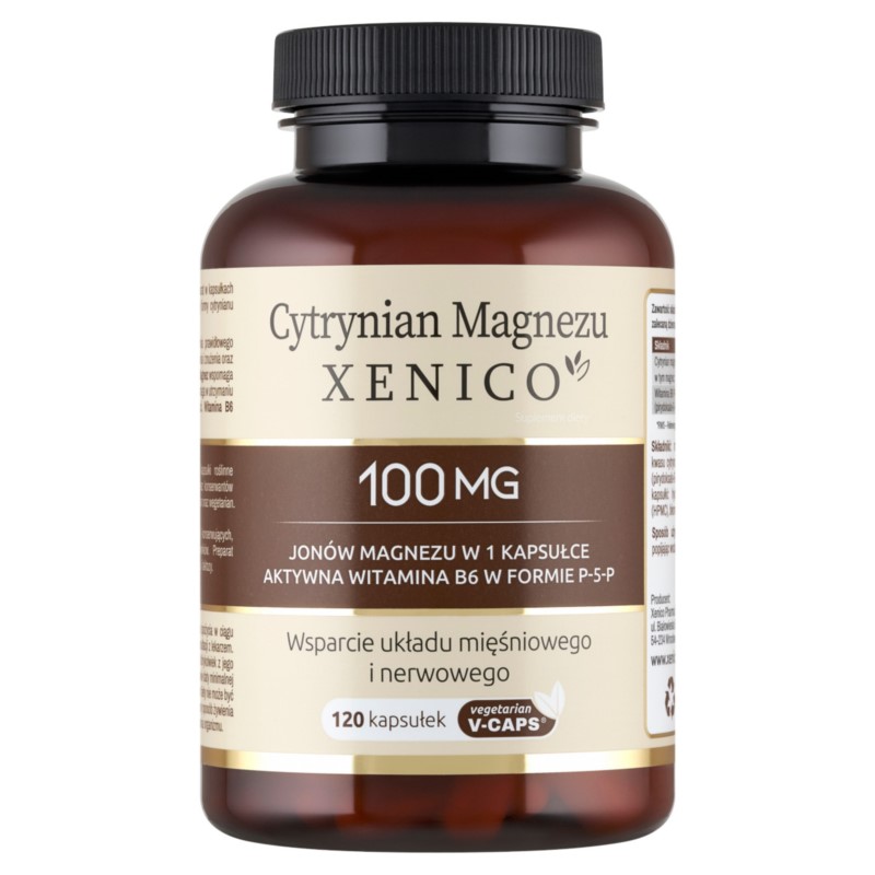 Cytrynian Magnezu Xenico® 120 kaps. Vaps®