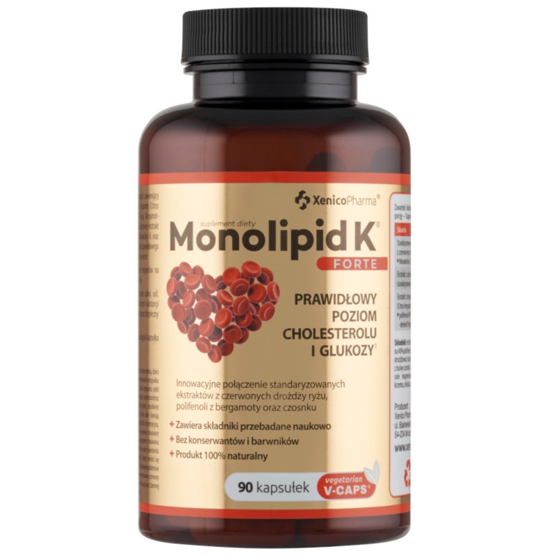 Monolipid K Forte, 90 kaps. Vcaps® Monolipid K Forte, 90 kaps. Vcaps®