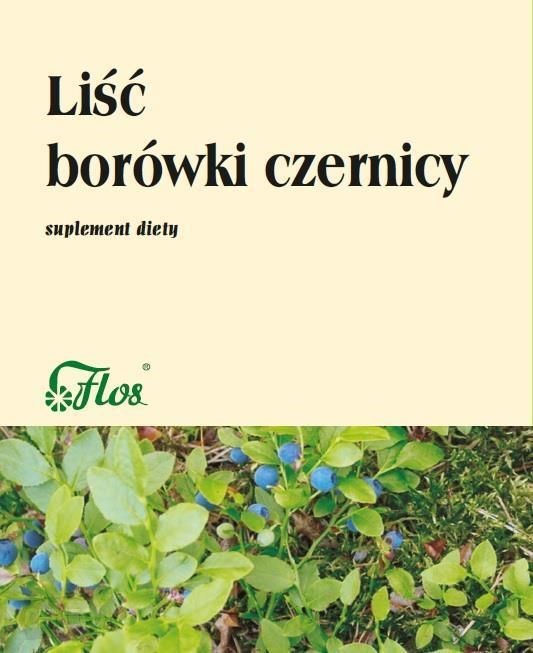 Flos Borówka Czernica Liść 50G Flos Borówka Czernica Liść 50G