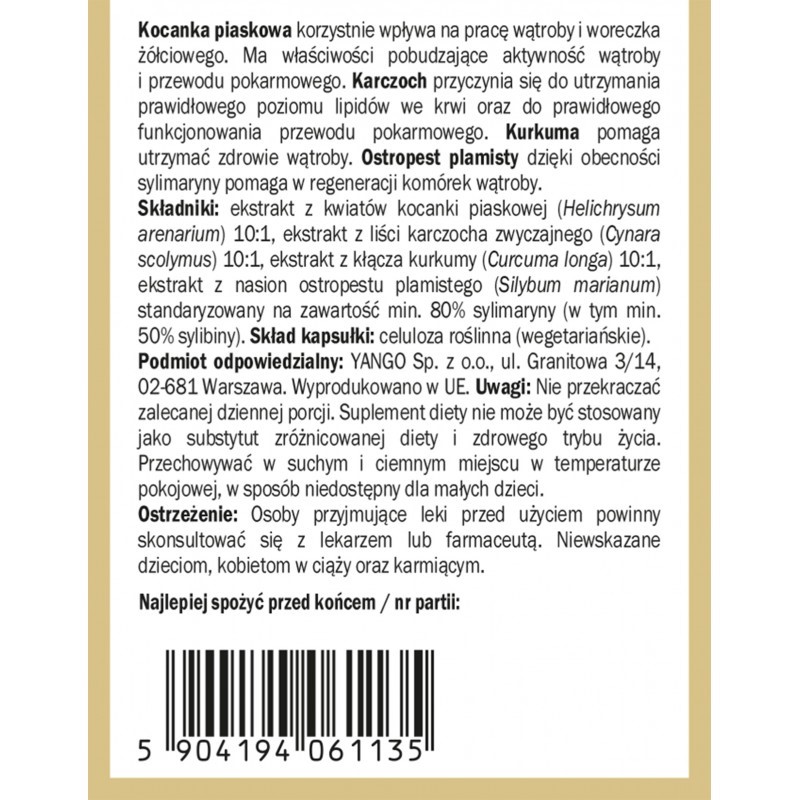 Yango Kocanka piaskowa Premium 90 k.