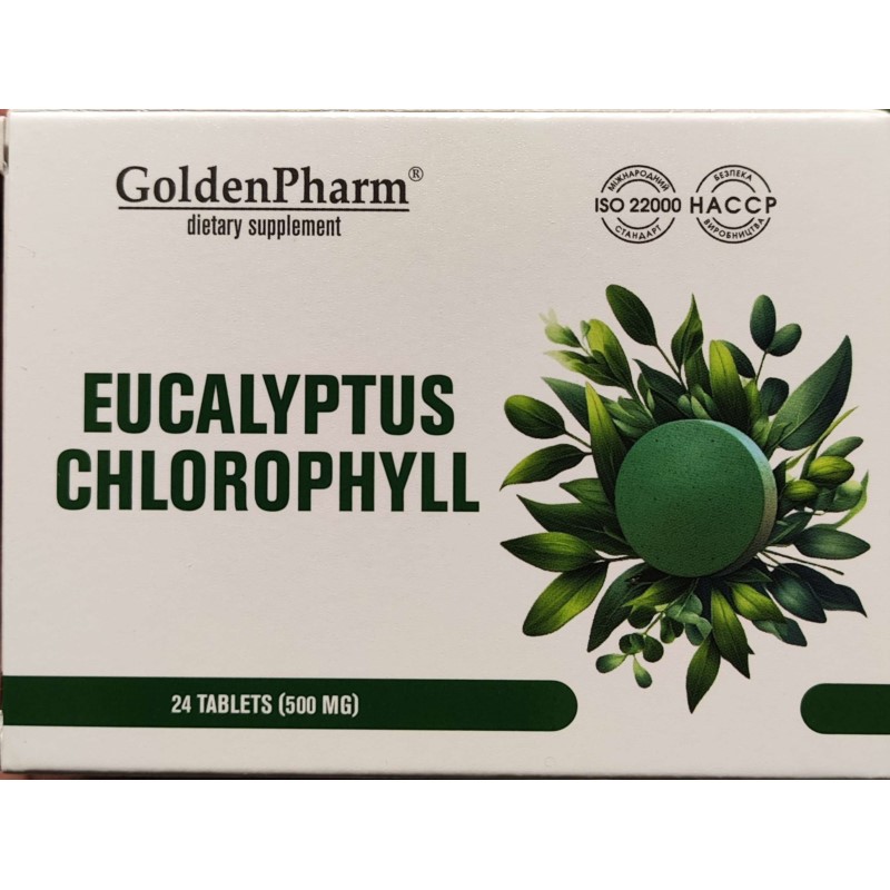 Eukaliptus + Chlorofilipt 24 tabletki po 500 mg Eukaliptus + Chlorofilipt 24 tabletki po 500 mg