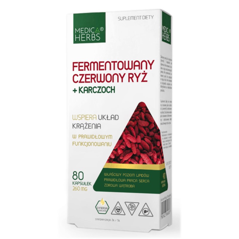 Medica Herbs Fermentowany Czerwony Ryż + Karczoch Medica Herbs Fermentowany Czerwony Ryż + Karczoch