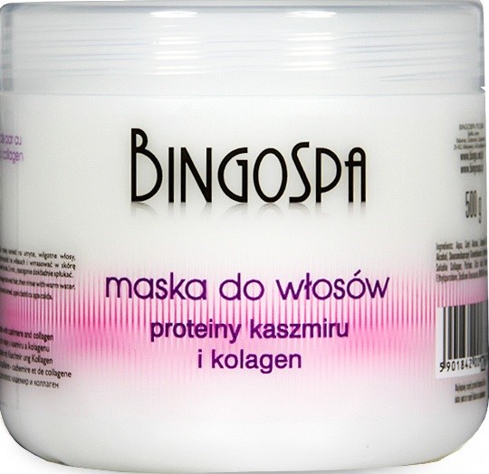 Bingospa Maska do włosów Kaszmir Proteiny 500 G Bingospa Maska do włosów Kaszmir Proteiny 500 G