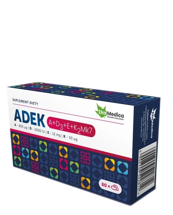 Ekamedica Witaminy ADEK 60 kap Ekamedica Witaminy ADEK 60 kap