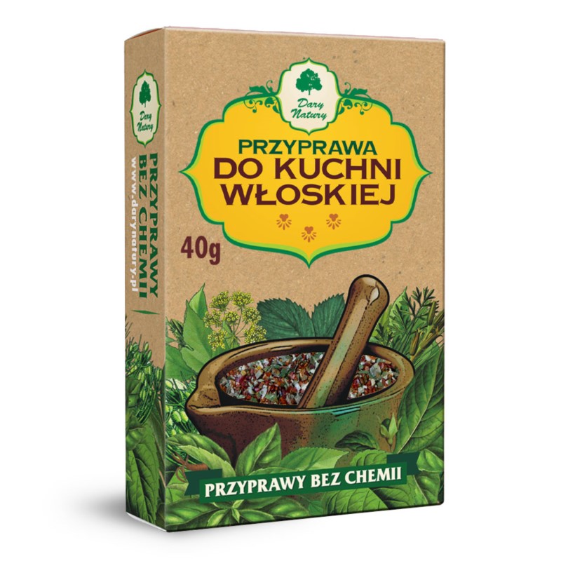 Dary Natury Przyprawa Do Kuchni Włoskiej 50g Dary Natury Przyprawa Do Kuchni Włoskiej 50g