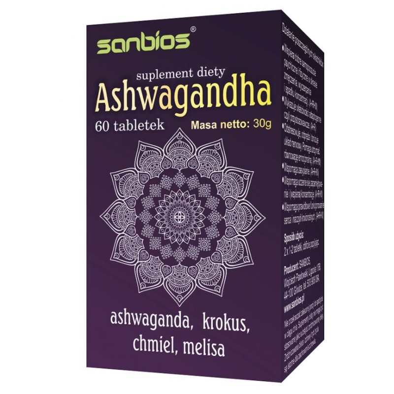 Sanbios Ashwagandha 60 k Sanbios Ashwagandha 60 k