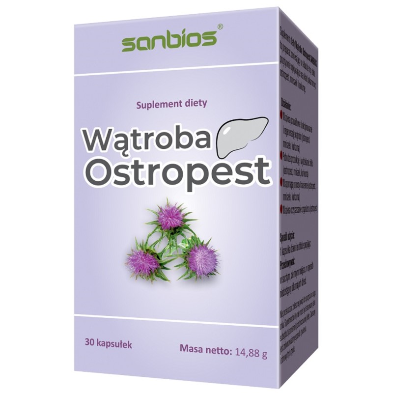 Sanbios Wątroba Ostropest 30 kap Sanbios Wątroba Ostropest 30 kap