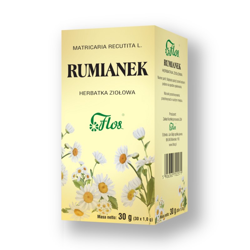 Flos Rumianek herbatka ziołowa 30 x 1 g