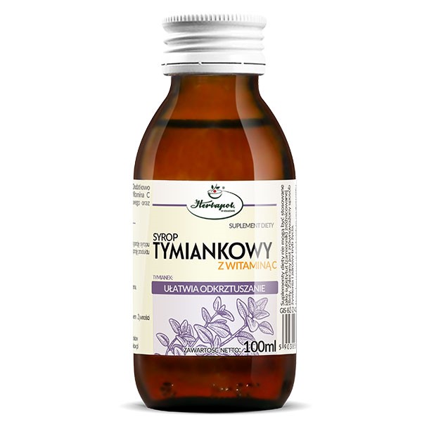 Herbapol Syrop Tymiankowy z Wit. C 100 ml Herbapol Syrop Tymiankowy z Wit. C 100 ml