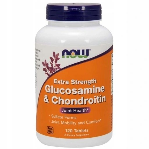 Now Foods Glukozamina Z Chondroityną 120 T