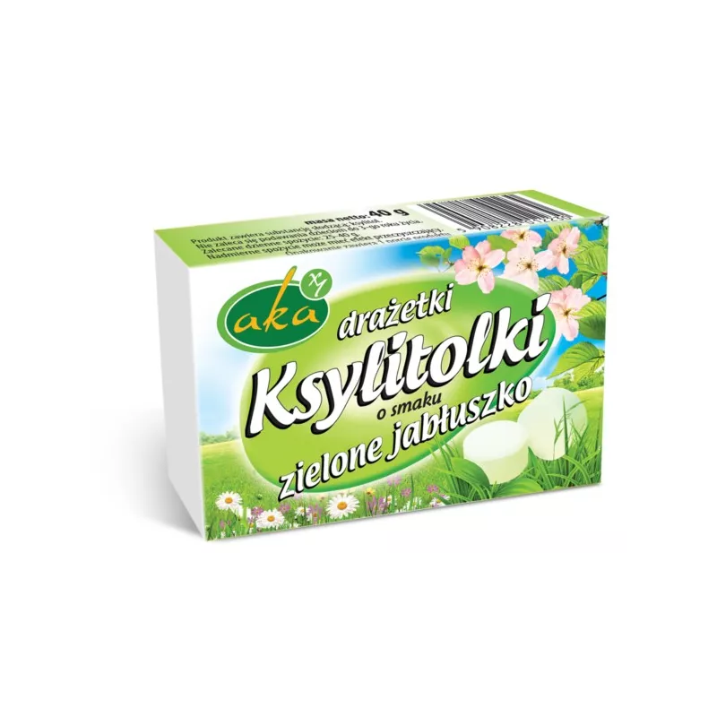 AKA DRAŻETKI PUDROWE 0% CUKRU JABŁUSZKO 40G AKA DRAŻETKI PUDROWE 0% CUKRU JABŁUSZKO 40G