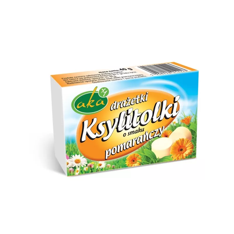 AKA DRAŻETKI PUDROWE 0% CUKRU POMARAŃCZA 40G AKA DRAŻETKI PUDROWE 0% CUKRU POMARAŃCZA 40G