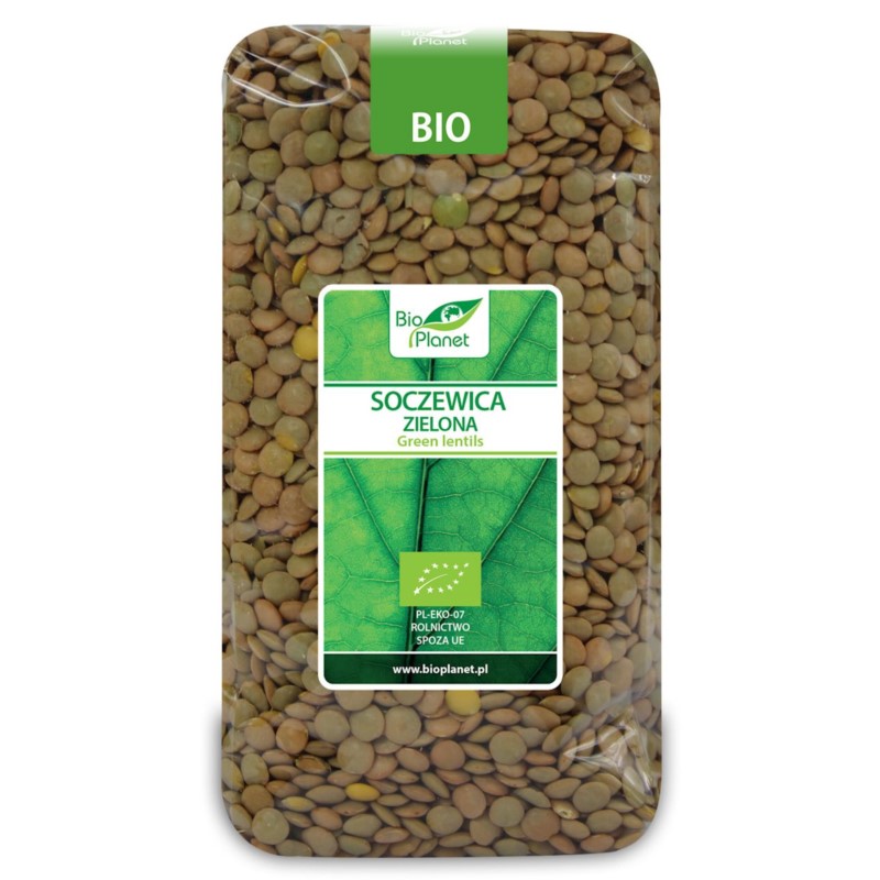 BIO PLANET Soczewica zielona BIO 500g BIO PLANET Soczewica zielona BIO 500g