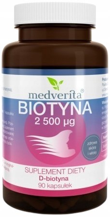 Medverita Biotyna 2500 µg 90 k włosy skóra B7