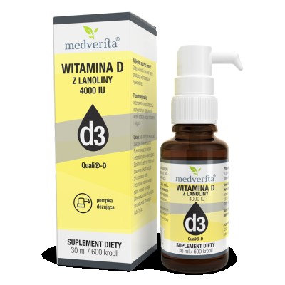 Medverita Witamina D z lanoliny 4000 IU 30 ml Medverita Witamina D z lanoliny 4000 IU 30 ml