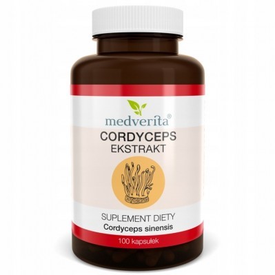 Medverita Cordyceps ekstrakt 500 mg 100 kapsuek Medverita Cordyceps ekstrakt 500 mg 100 kapsuek