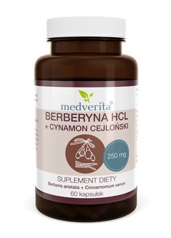 Medverita Berberyna HCL 98% + Cynamon 60 k Medverita Berberyna HCL 98% + Cynamon 60 k
