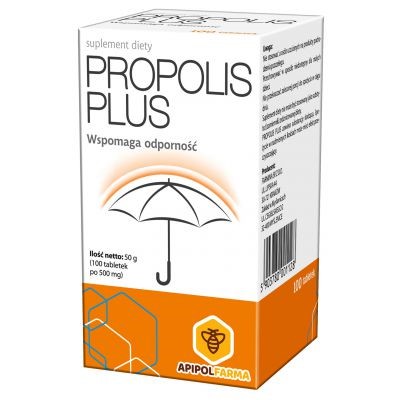 Apipolfarma Propolis Plus 100 tabletek Apipolfarma Propolis Plus 100 tabletek