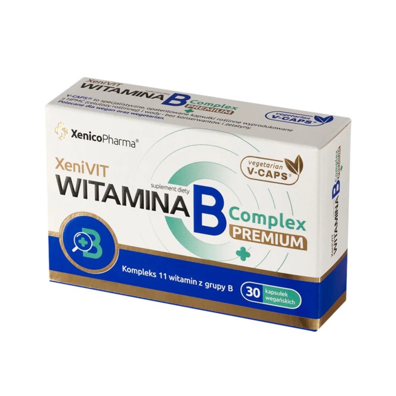 Witamina B Complex Premium 90 kaps. Vcaps® Witamina B Complex Premium 90 kaps. Vcaps®