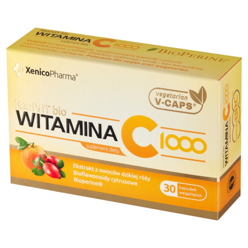 Xenivit bio Witamina C 1000 30 kaps. Vcaps Xenivit bio Witamina C 1000 30 kaps. Vcaps