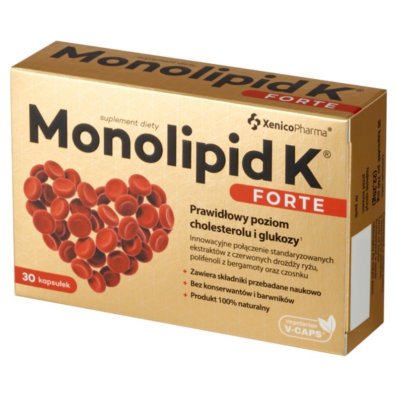 Monolipid K Forte, 30 kaps. Vcaps® Monolipid K Forte, 30 kaps. Vcaps®