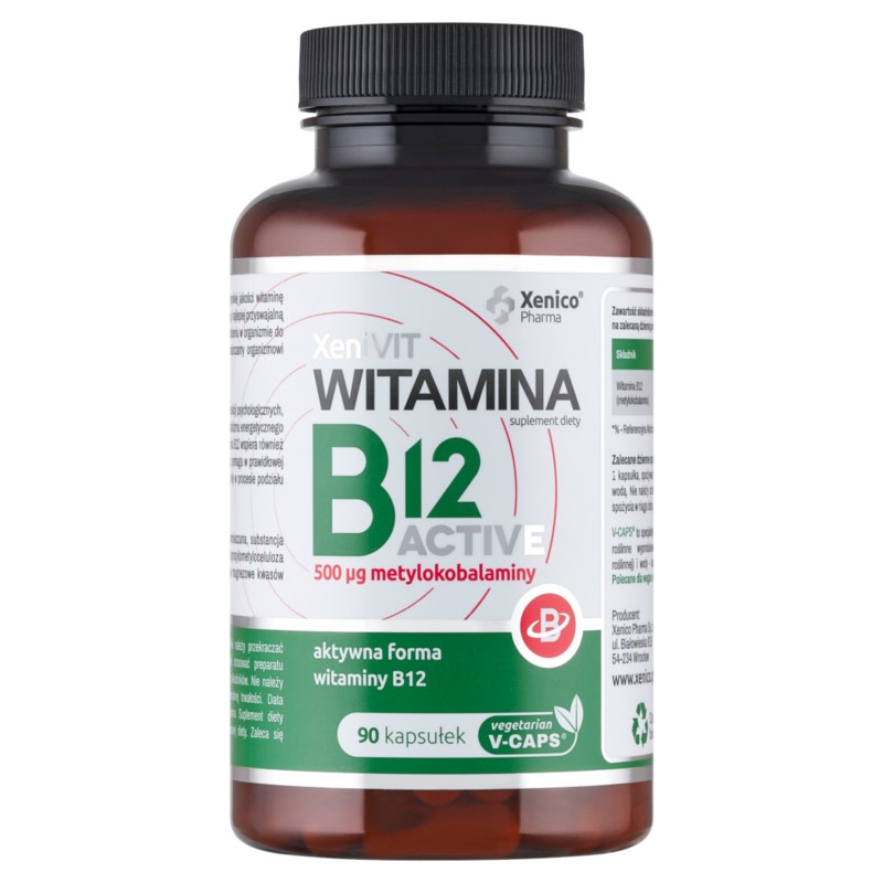 Witamina B12 Active, 90 kaps. Vcaps® Witamina B12 Active, 90 kaps. Vcaps®
