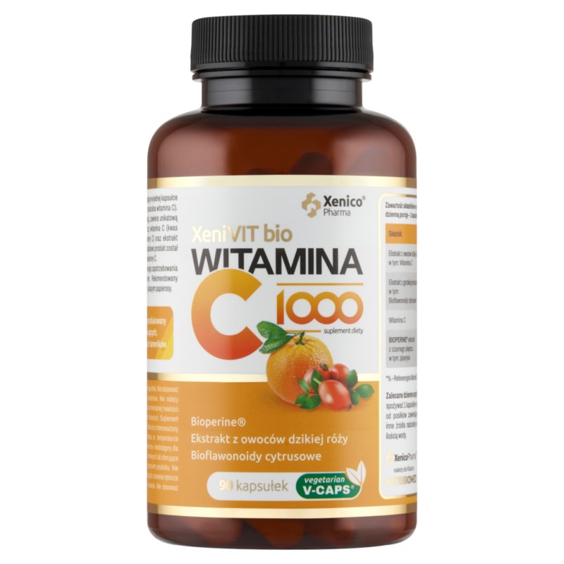 XeniVIT bio Witamina C 1000 90 kaps. Vcaps XeniVIT bio Witamina C 1000 90 kaps. Vcaps