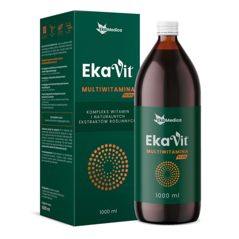 Ekamedica Ekavit Mulitivitamina PLUS 1000 ml Ekamedica Ekavit Mulitivitamina PLUS 1000 ml