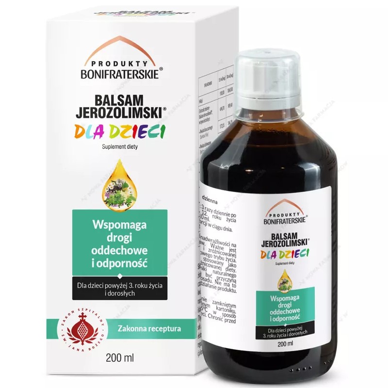 Balsam Jerozolimski dla dzieci 200 ml Balsam Jerozolimski dla dzieci 200 ml
