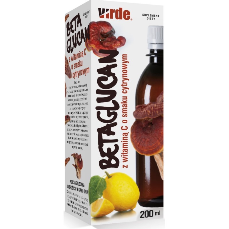 Virde Syrop Betaglucanowy 200 ml Odporność Virde Syrop Betaglucanowy 200 ml Odporność