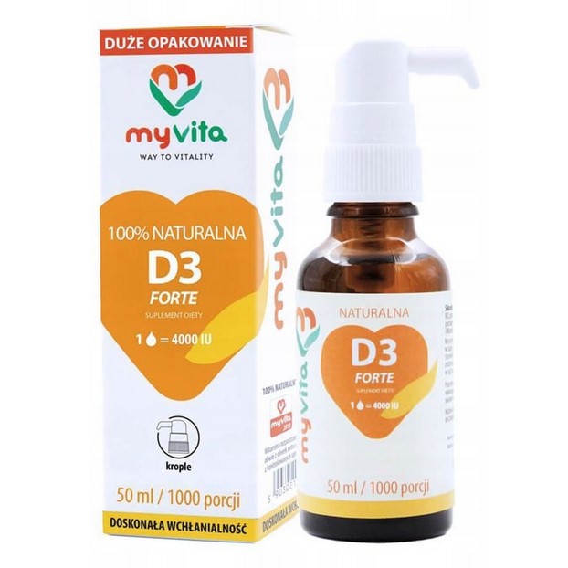 Myvita D3 Forte 4000 IU 50 ml Myvita D3 Forte 4000 IU 50 ml
