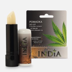 India Pomadka Do Ust Z Olejem Z Konopi 3,8 G India Pomadka Do Ust Z Olejem Z Konopi 3,8 G