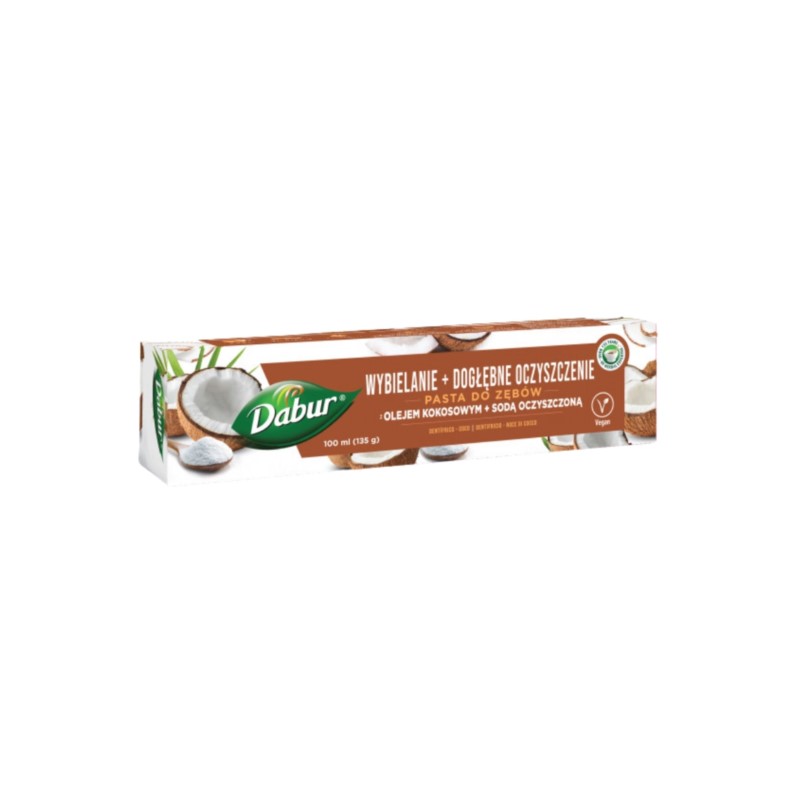 Dabur Pasta Wybielanie Olej Kokosowy i Soda 100 ml Dabur Pasta Wybielanie Olej Kokosowy i Soda 100 ml