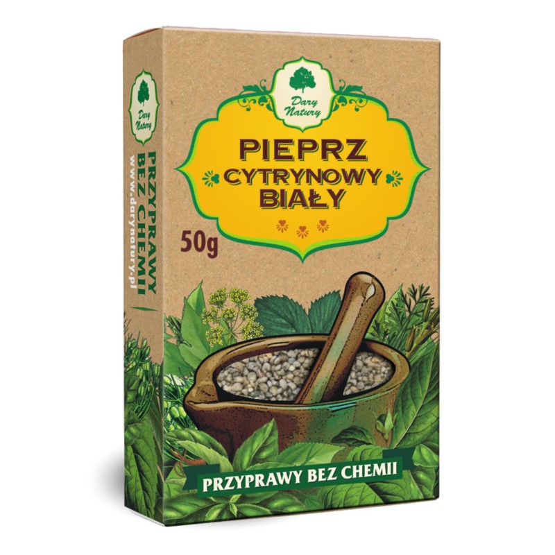 Dary Natury Pieprz Cytrynowy Biały 50G Dary Natury Pieprz Cytrynowy Biały 50G