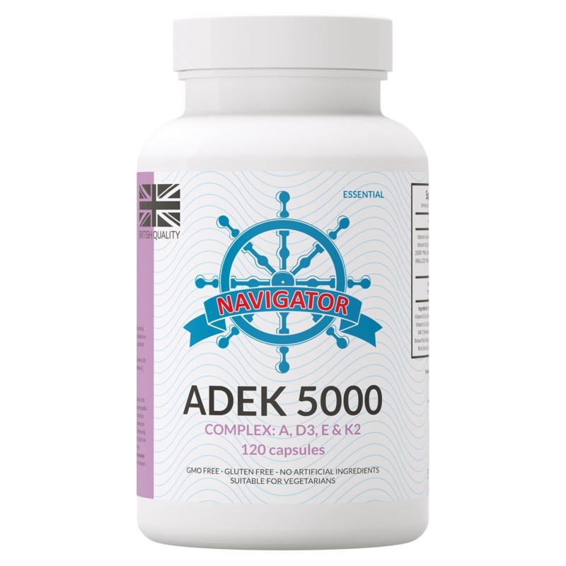 Navigator ADEK COMPLEX 5000 120 kapsułek Navigator ADEK COMPLEX 5000 120 kapsułek