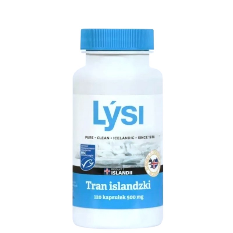Lysi Tran Islandzki 500 mg 120 kap