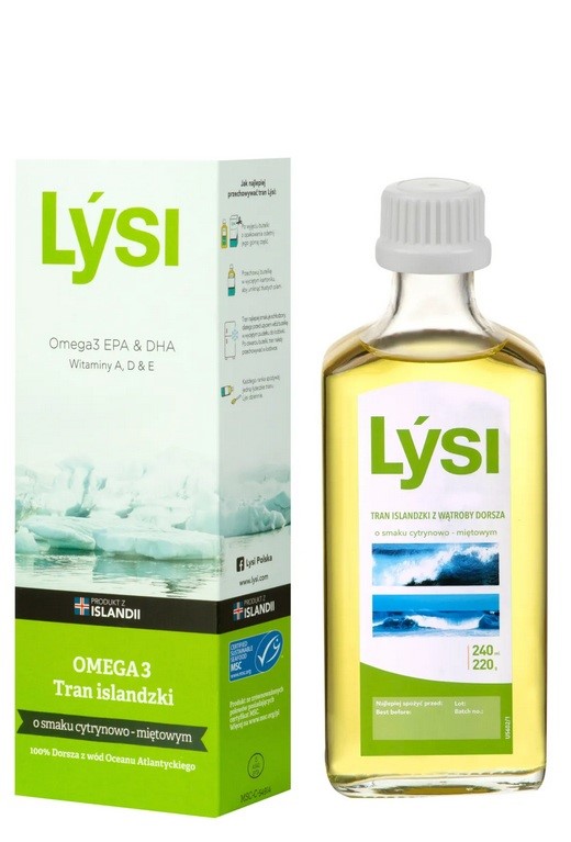 Lysi Tran Islandzki o smaku cytrynowo-miętowym