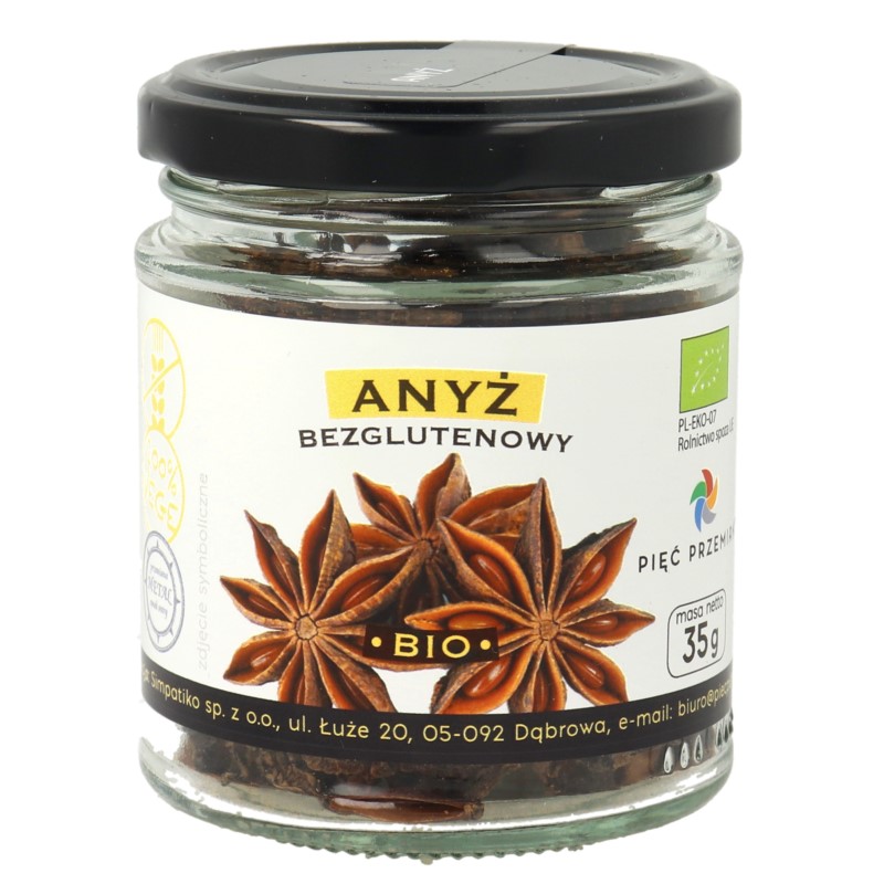 Pięć Przemian Anyż przyprawa BIO 35 g Pięć Przemian Anyż przyprawa BIO 35 g