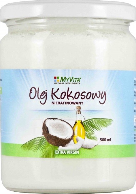 Myvita Olej Kokosowy Nierafinowany 500 Ml Myvita Olej Kokosowy Nierafinowany 500 Ml