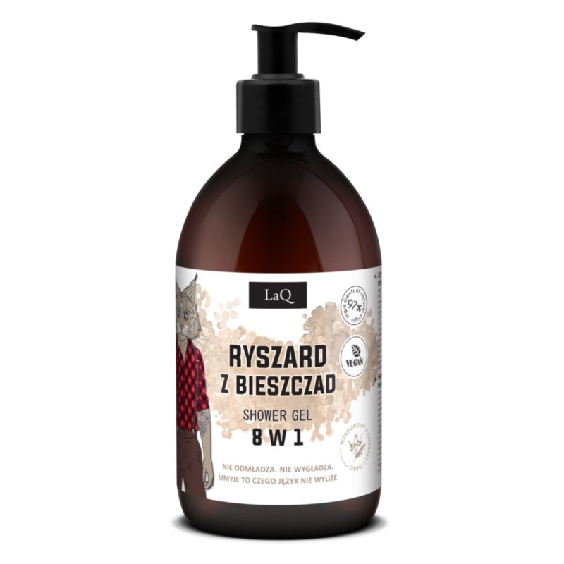 LAQ Ryś Żel pod prysznic dla facetów 8 w 1 500 ml