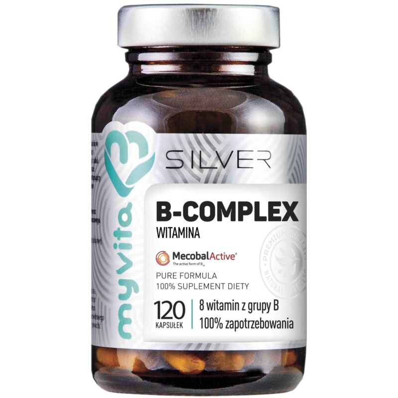 Myvita Silver Witamina B-Complex 100% 120 K Myvita Silver Witamina B-Complex 100% 120 K