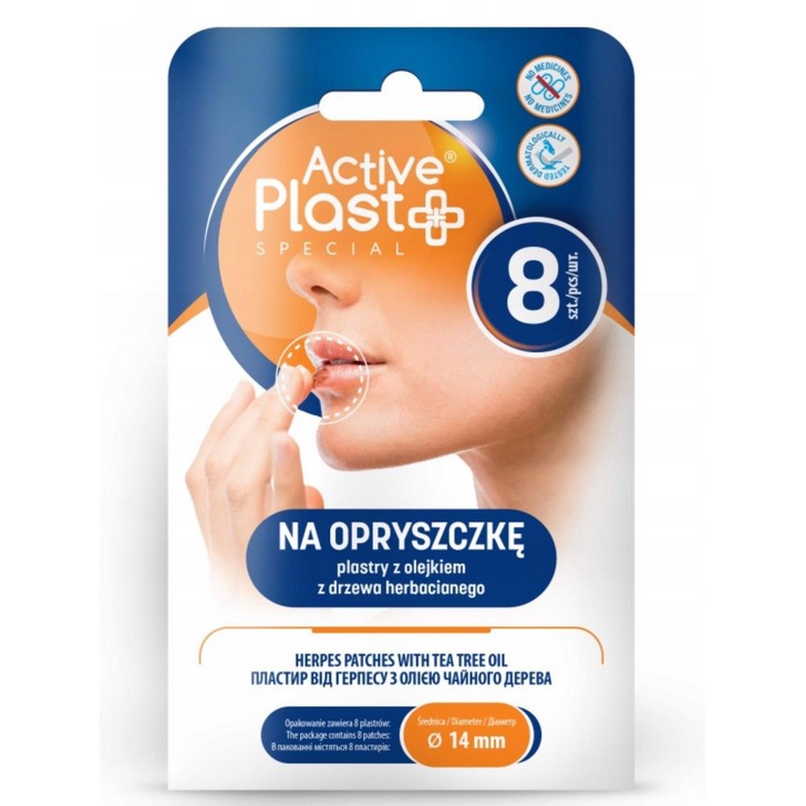 ActivePlast Plastry na opryszczkę 8 szt ActivePlast Plastry na opryszczkę 8 szt