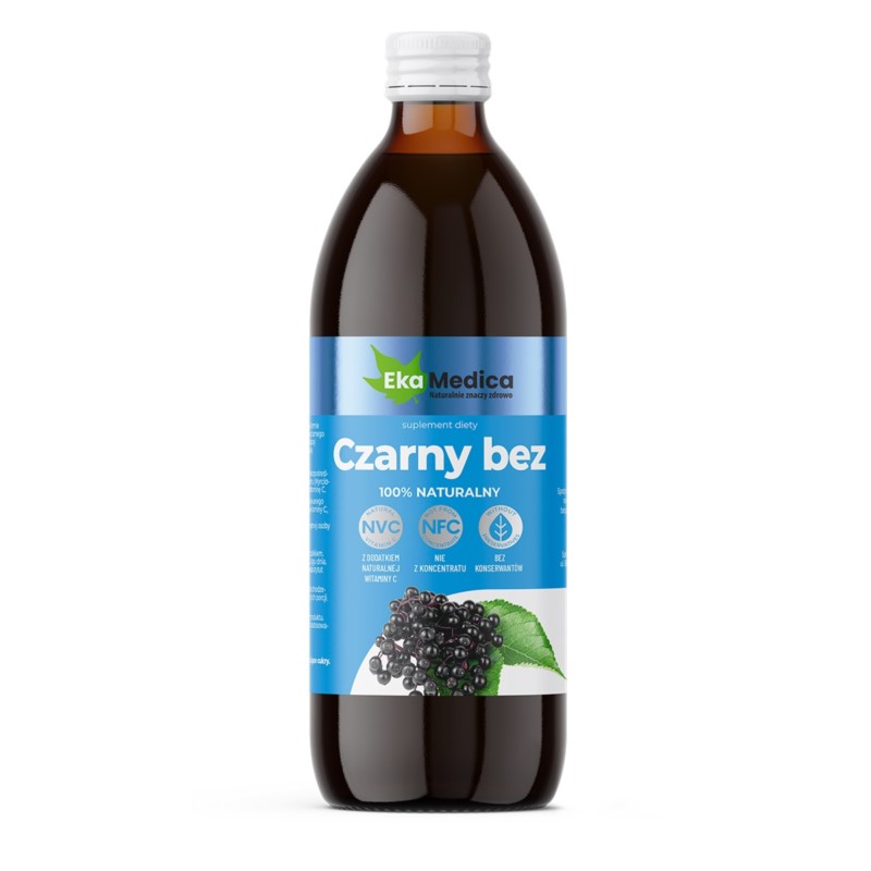 Ekamedica Czarny Bez sok NFC 100% 500 ml