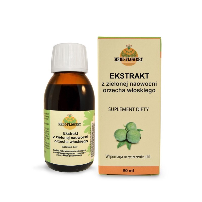 Medi-Flowery Ekstrakt z zielonego orzecha 90 ml Medi-Flowery Ekstrakt z zielonego orzecha 90 ml