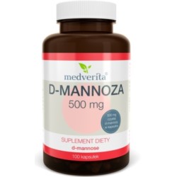 Medverita D-Mannoza 500 mg 100 K pęcherz moczowy Medverita D-Mannoza 500 mg 100 K pęcherz moczowy