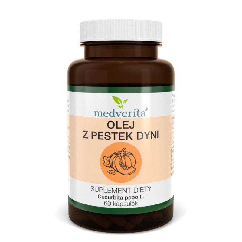Medverita Olej z Pestek Dyni 60 kapsułek Medverita Olej z Pestek Dyni 60 kapsułek