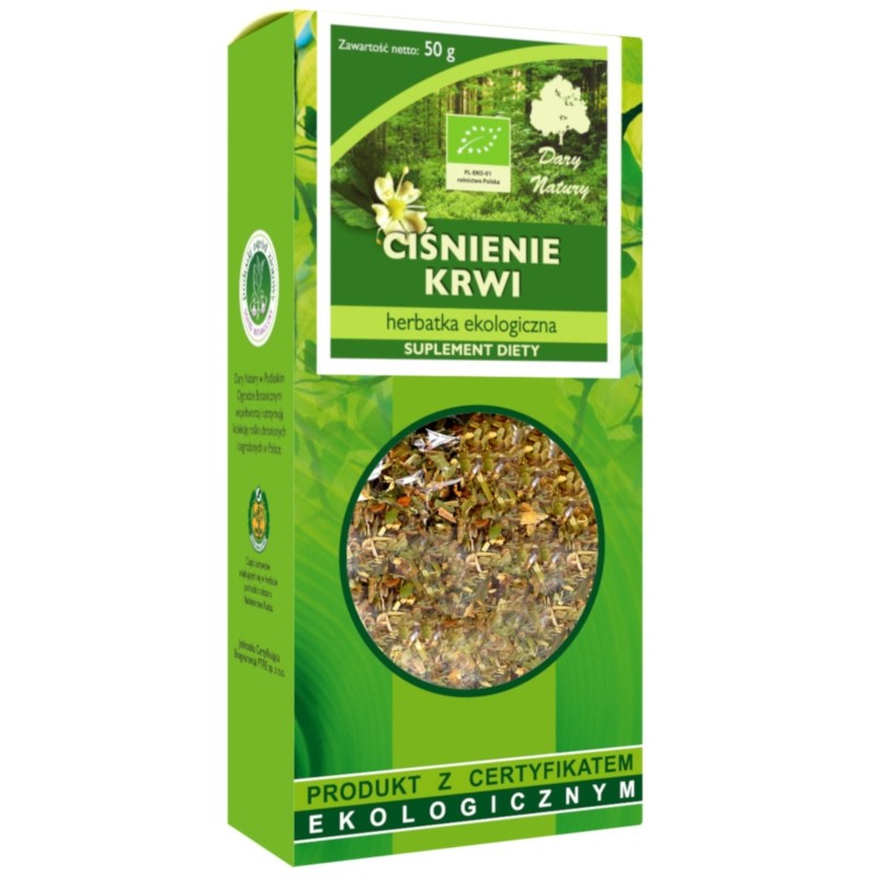 Dary Natury Herbata Ciśnienie Krwi Eko 50G Dary Natury Herbata Ciśnienie Krwi Eko 50G